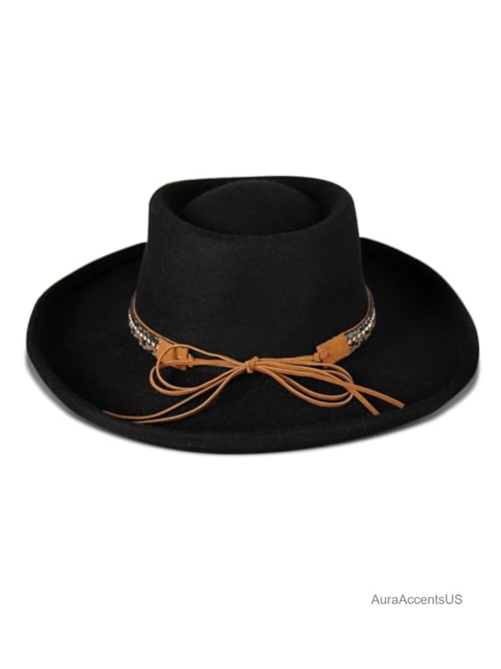 Wool Cowboy Hat Wide Brim Felt Rancher Western - Picture 5 of 6